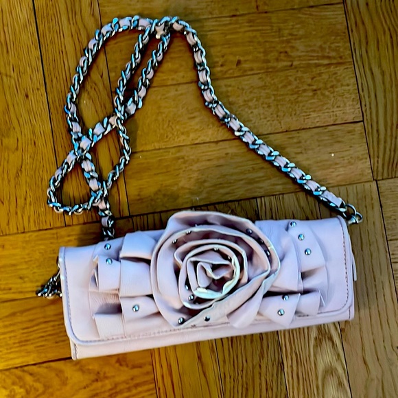 Fabulous clutch bag with long braided chain - Picture 1 of 8